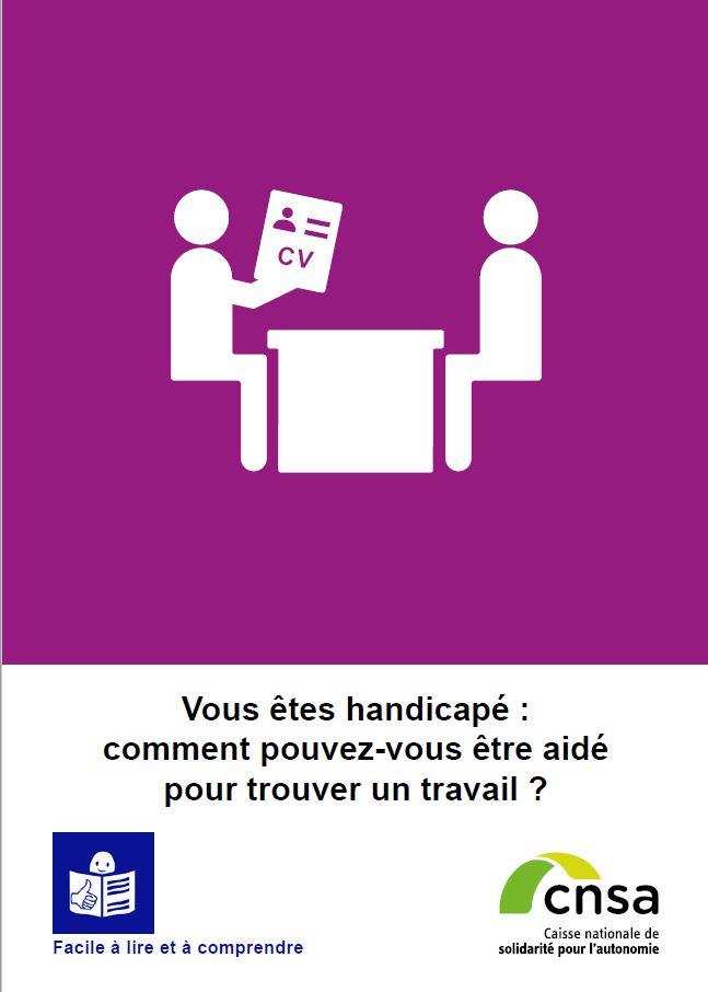 Fiche pratique FALC "Comment pouvez-vous être aidé pour trouver un travail"