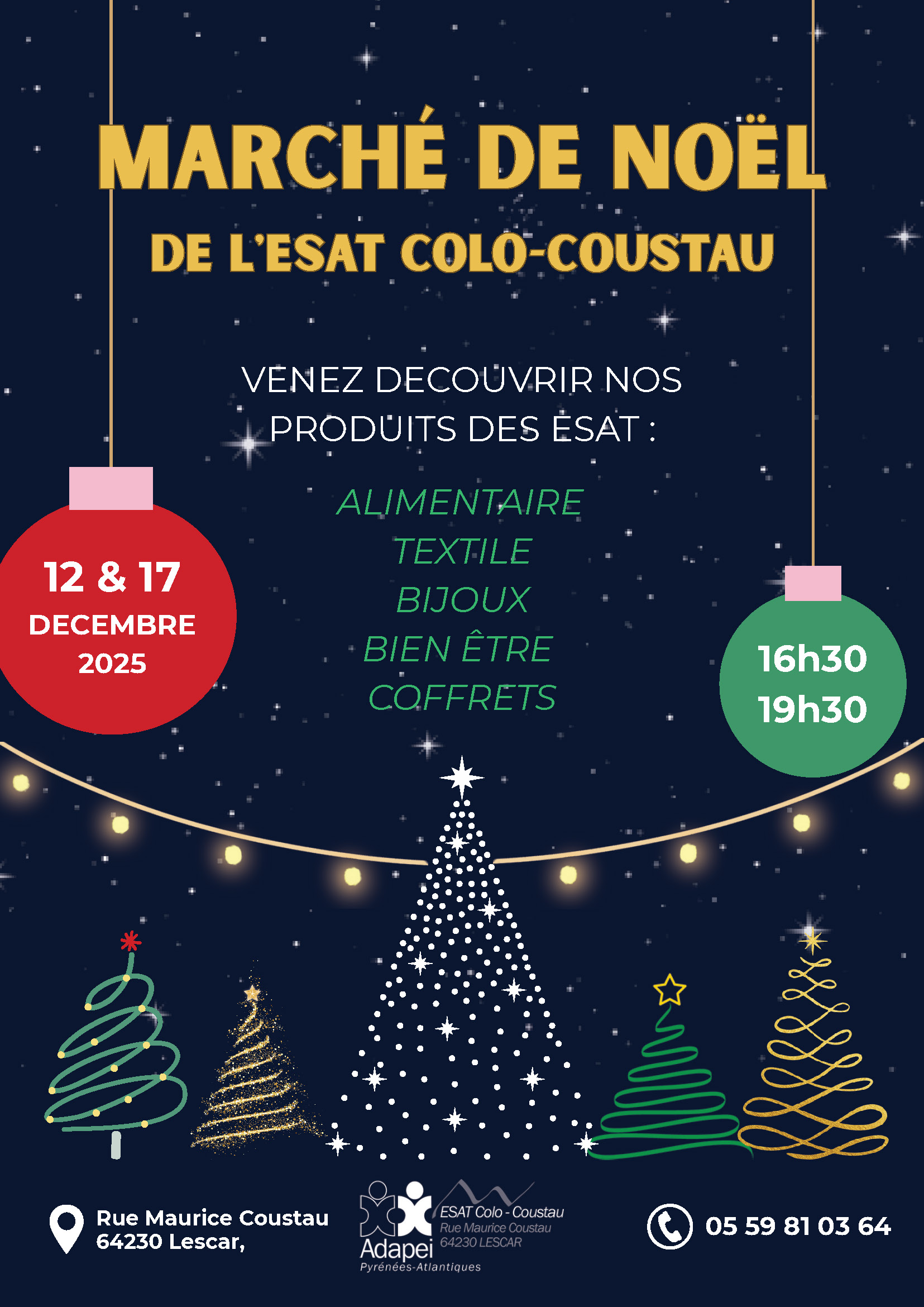 Fêtez Noël avec les produits des ESAT