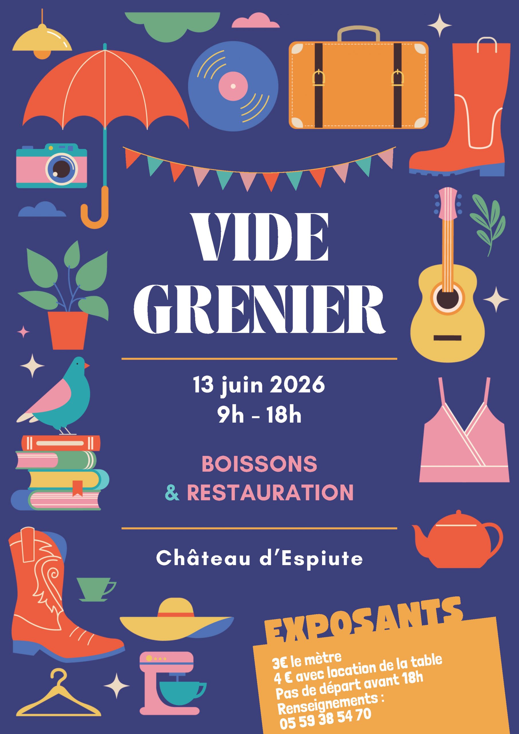 Vide grenier du Château d’Espiute