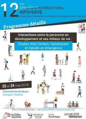 Communication orale – Colloque international RIPSYDEVE