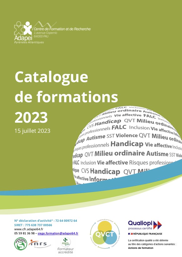 Catalogue de formations 2023