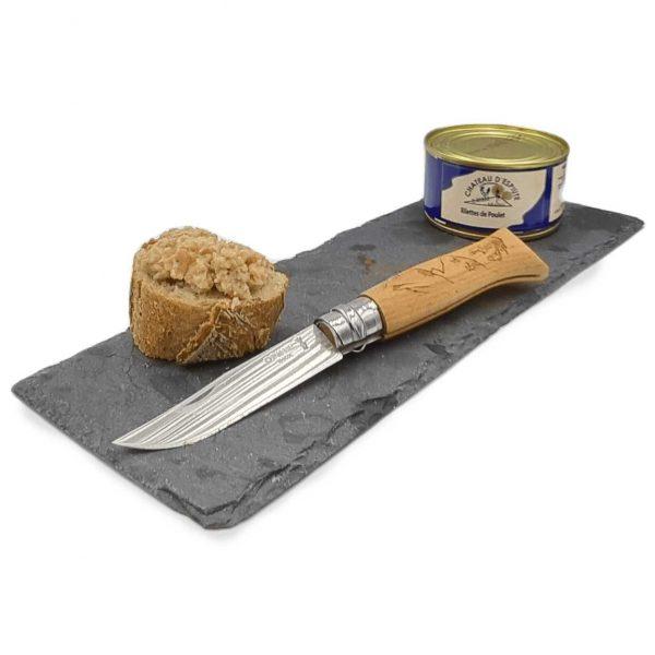 Un pot de rillettes de poulet