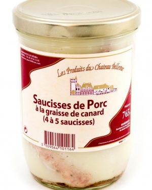 Saucisses de Porc à la graisse de canard - 4 à 5 saucisses 765 g