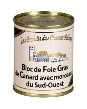 Bloc de foie gras de canard 30% morceaux sud-ouest