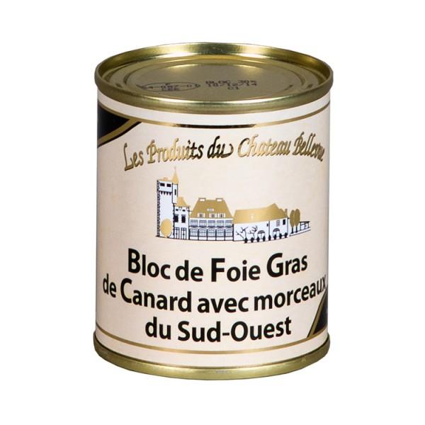 Bloc de foie gras de canard 30% morceaux sud-ouest