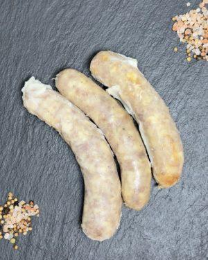 Saucisses de porc confites à la graisse de canard par 3