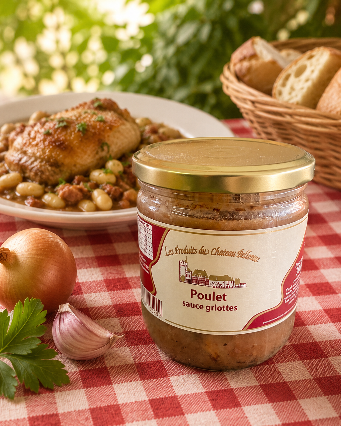 Poulet sauce griottes