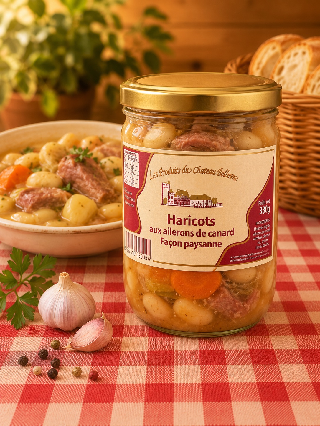 Haricots aux ailerons de canard façon paysanne (1 part) 380g