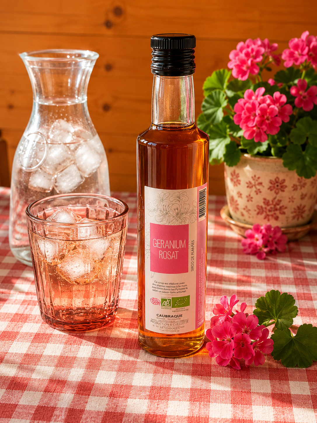 Sirop de Fleurs Geranium Rosat
