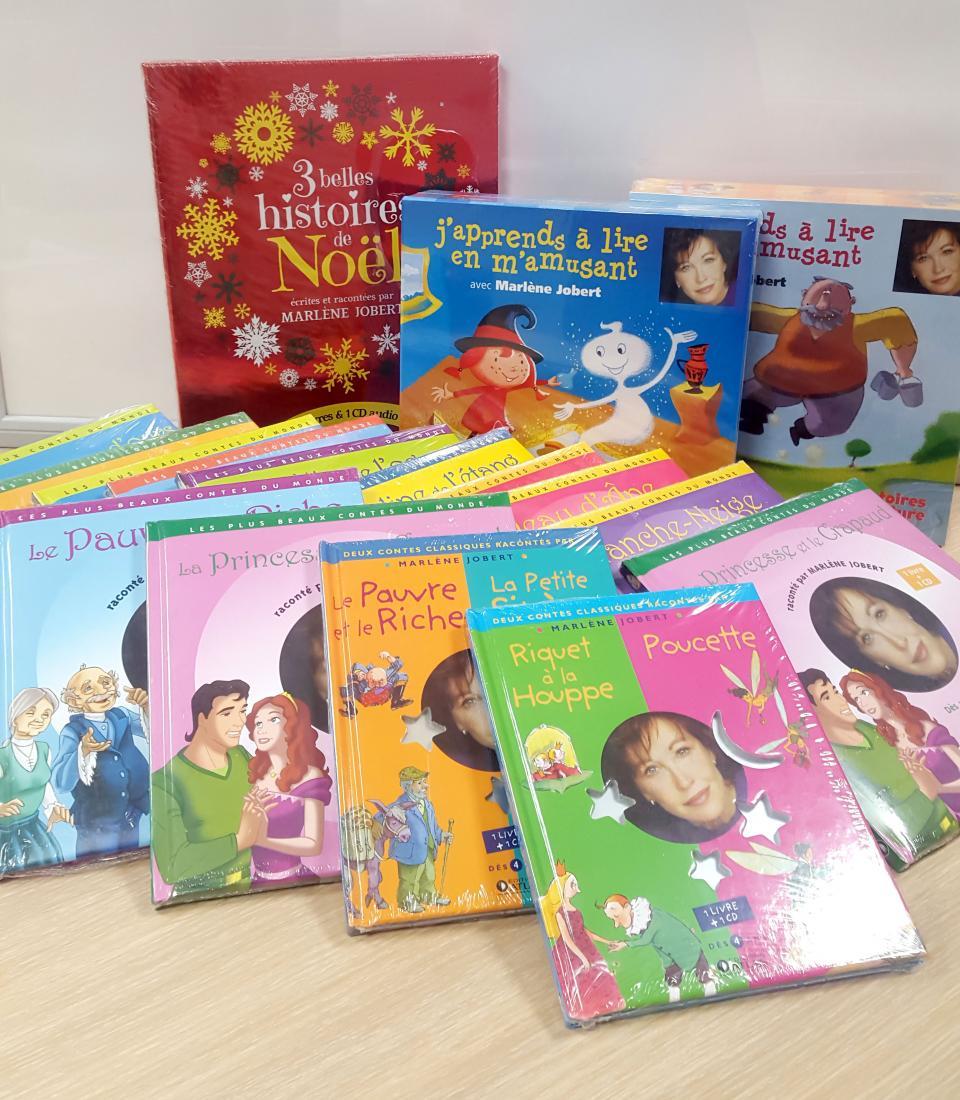 Les livres audio offerts par Marlène Jobert.