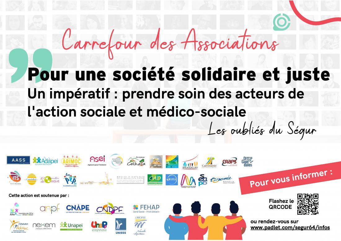 Avec le Carrefour des Associations, l’Adapei des Pyrénées Atlantiques reste mobilisée pour une valorisation de TOUS les salariés du secteur Social et médico-social