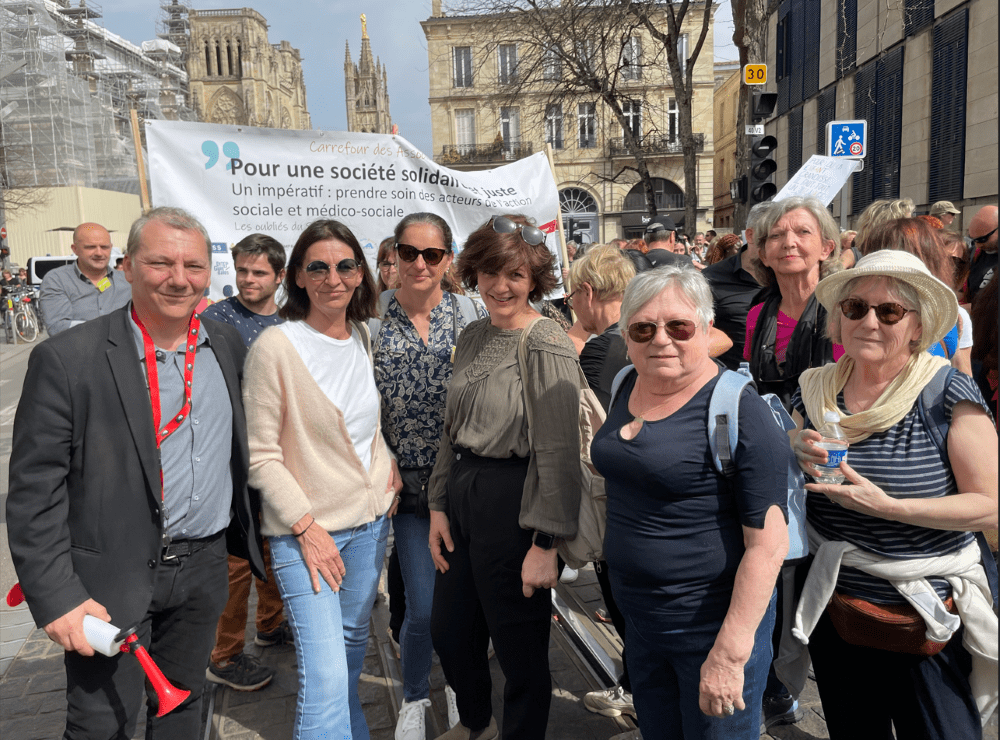 Mobilisation à Bordeaux avec le “Collectif Segur pour tous” ! Pour qu’il n’y ait plus d’Exclus du Segur !!!