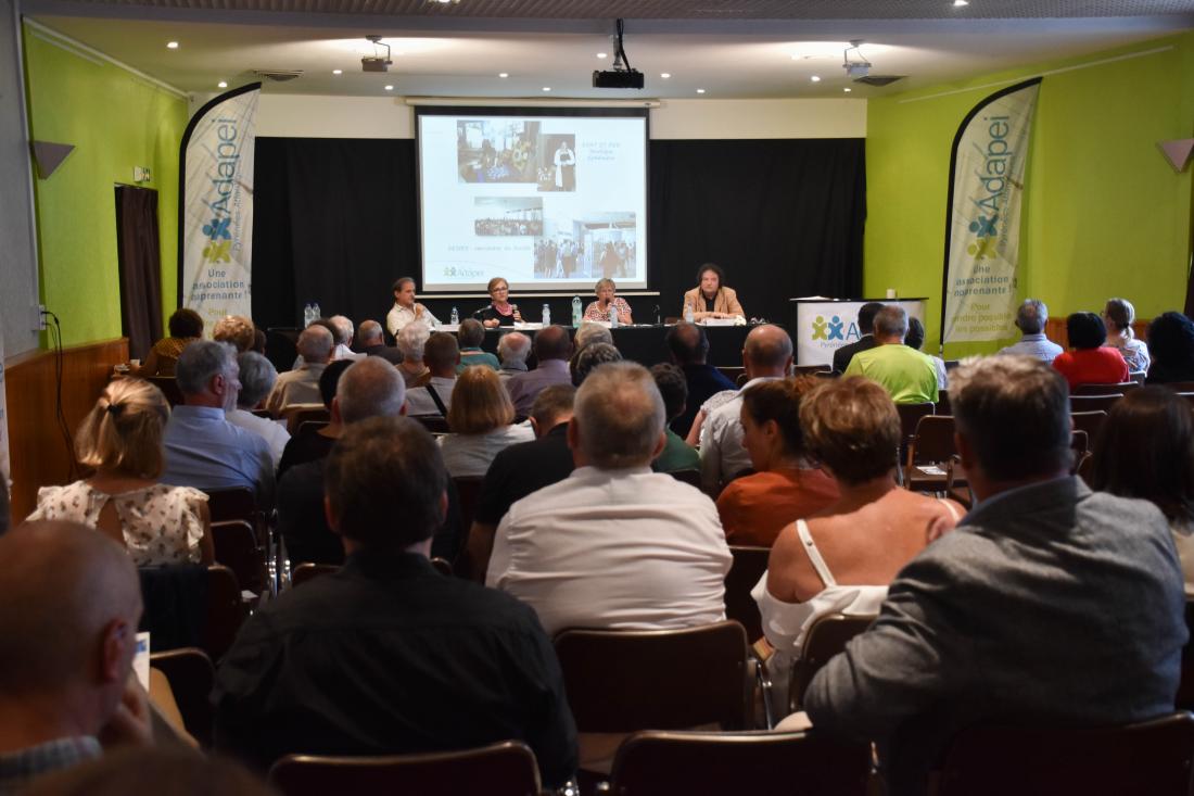 Présentation du bilan de l'année lors de l'AG