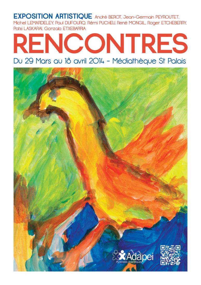 L'affiche de l'exposition "Rencontres".