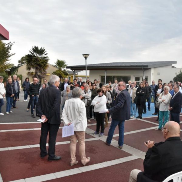 Les discours, lors de l'inauguration de la MAPH.