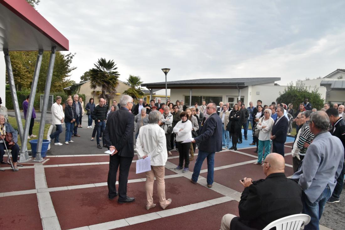 Les discours, lors de l'inauguration de la MAPH.