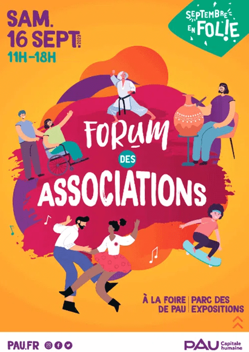 Forum des associations de Pau, samedi 16 septembre 2023