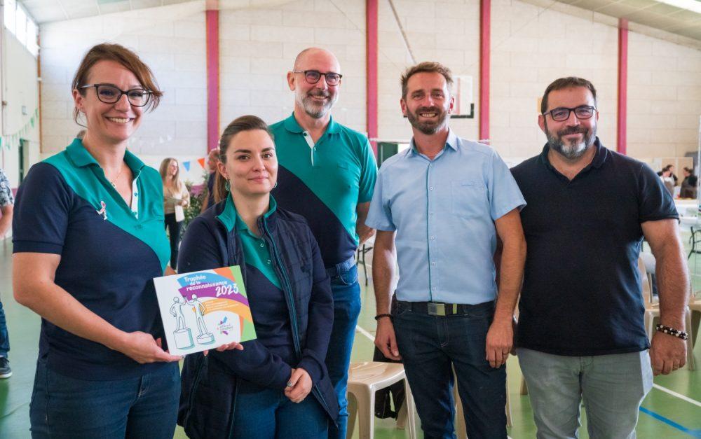 L'équipe de Leroy Merlin, venue pour recevoir Trophée des Entreprises