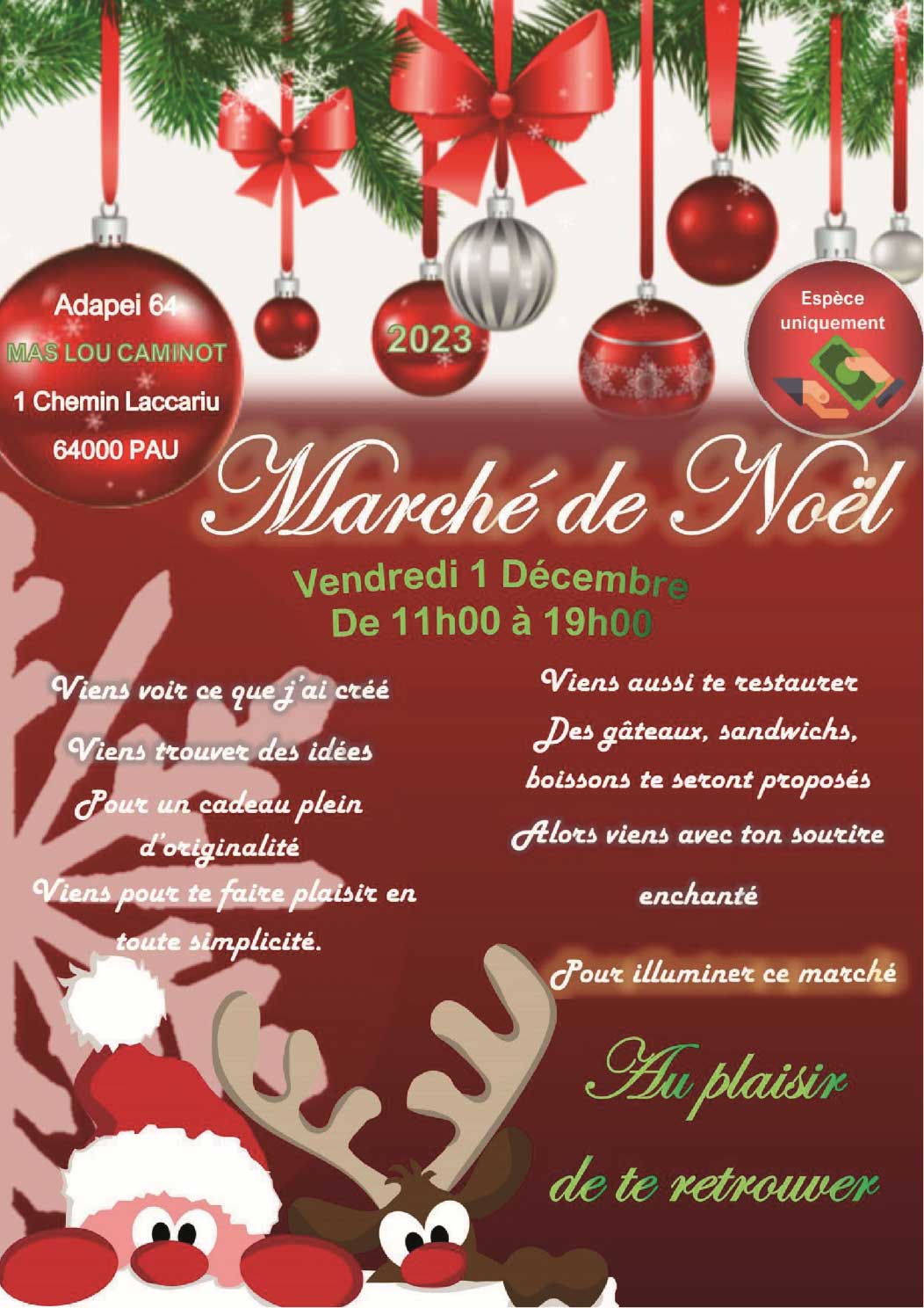 Marché de Noël à la Mas Lou Caminot, vendredi 1er décembre