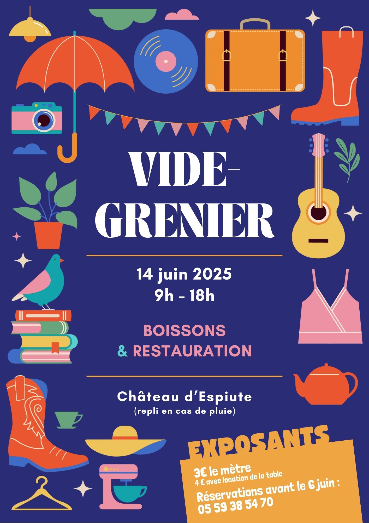 Vide grenier du Château d’Espiute