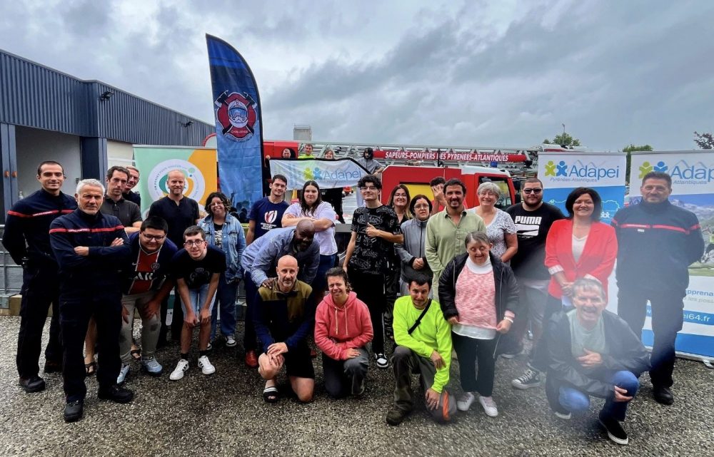 Les bénévoles et pompiers de l'organisation du Challenge Lassus-David