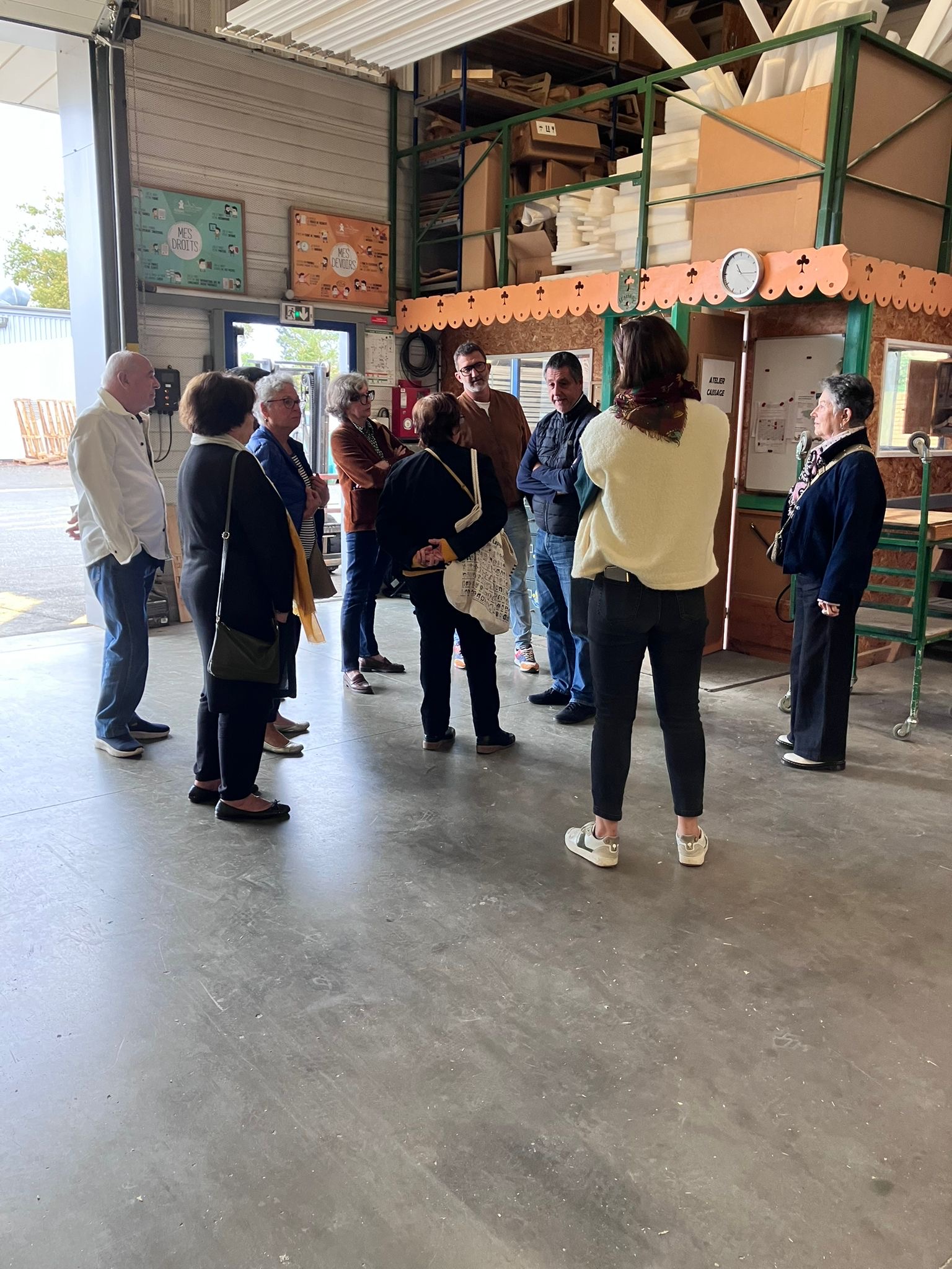 Les Kiwanis et l'Unafam en visite à l'ESAT Colo-Coustau