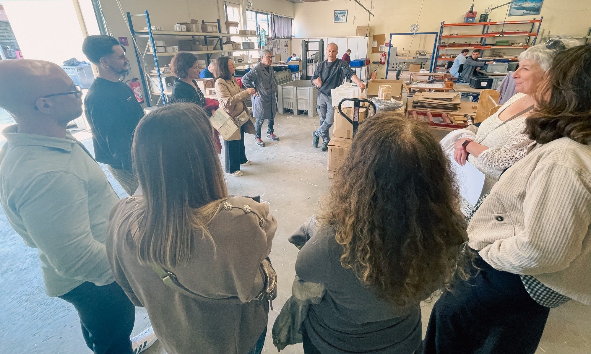 Visite de l'atelier sous-traitance