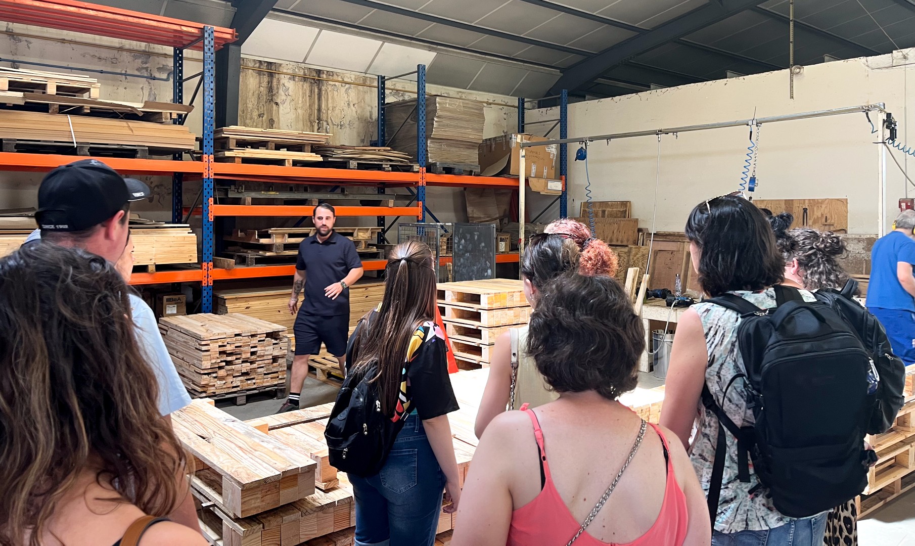 Visite de la menuiserie