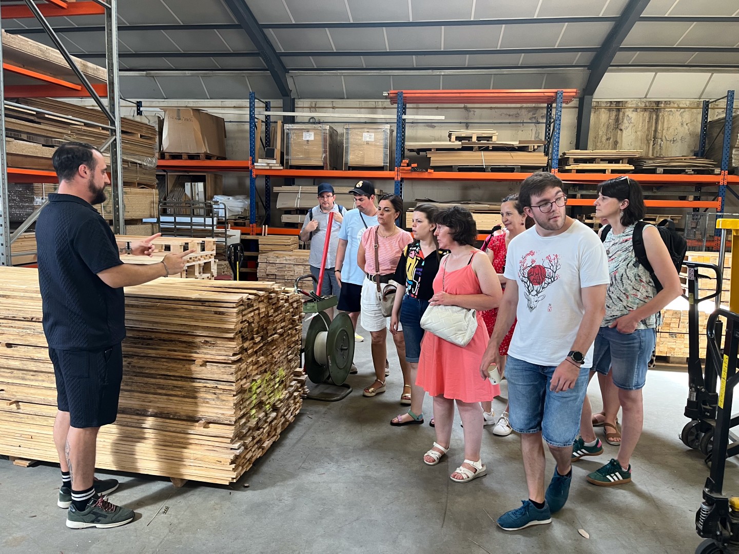 Visite de la menuiserie