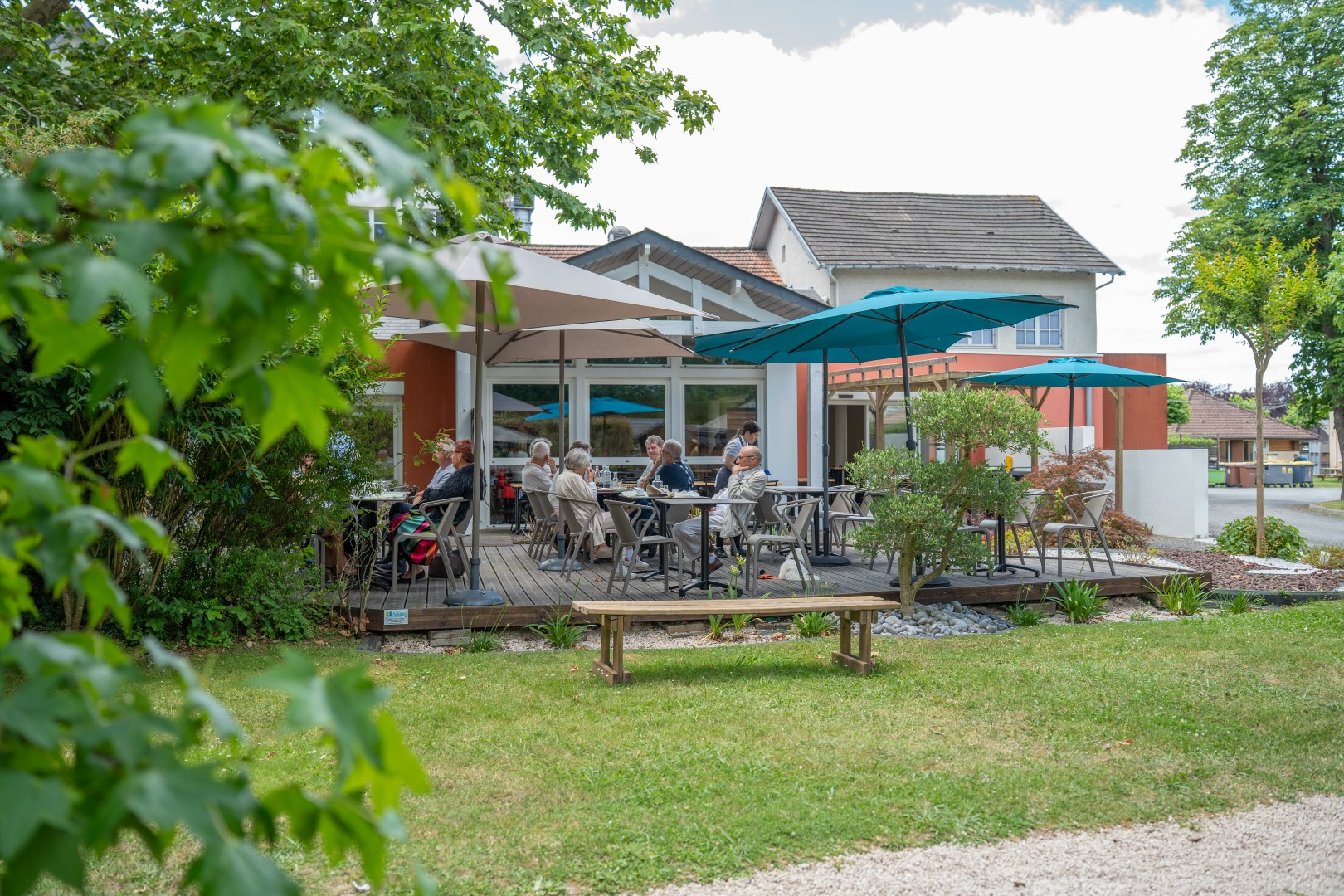 La terrasse du restaurant le Hameau